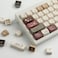 TYRIXKI PBT Keycaps 142 Keys Cute Keycaps DyeSublimation Coffee Cat Keycap Mao Profile Custom Keycap for Cherry Gateron MX Swithes Mechanical Gaming Keyboards