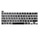 Willhom Keyboard Key Caps Keycap Full Set of US Replacement for MacBook Pro Retina 16 2019 A214113 2020 A2289 A2251