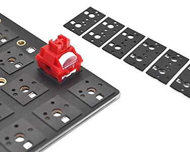 YIMAGUJRX RUNJRX Keyboard Poron Switch Pads 05mm Thick for 616487100104108 Hot Swap 120PcsBlack