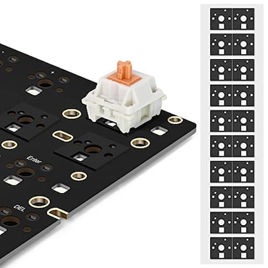 YIMAGUJRX RUNJRX Keyboard Poron Switch Pads 1mm Thick for 616487100104108 Hot Swap 120PcsBlack
