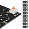 YIMAGUJRX RUNJRX Keyboard Poron Switch Pads 1mm Thick for 616487100104108 Hot Swap 120PcsBlack