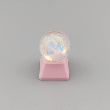 YupYay Crystal Ball Keycap Esc keycaps DIY Personality Custom Keycap Replacement Bottom Keycaps Gift for Cherry Mx Switch Mechanical Keyboard Cap OEM R4 Height Heart