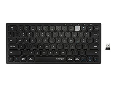Kensington MultiDevice Dual Wireless Compact Keyboard Black K75502US