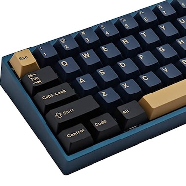 Hyekit Keycaps 171 Keys Blue Samurai Custom Keycaps Doubleshot ABS Keycap Set Cherry Profile for Cherry Gateron MX Switches Mechanical Keyboard US and UK Layouts225u 275u 3u 625u 7u Spaceba