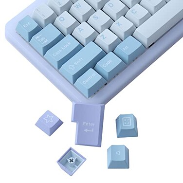 JOMKIZ Keycaps 173 Keys Cherry Profile Double Shot Keycaps Set with 625u and 7u Spacebar for Cherry Mx Switches ISO ANSI Layout Mechanical Keyboard