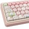 Hyekit PBT Keycaps 145 Keys MOA Profile Pink Pig Keycaps DyeSublimation Cute Keycap Set for Cherry Gateron MX Magnetic Switches Mechanical Keyboard