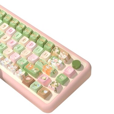 daixiahu Summer Garden Theme keycaps 158 Key PBT keycaps MDA Custom keycap Set is Suitable for 6187104108 Cherry MX Switch and Other Mechanical Keyboards