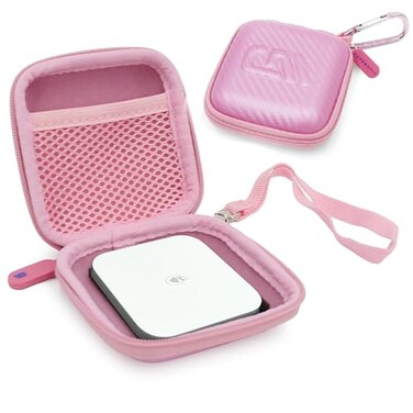 CASEMATIX Carry Case Compatible with Square Contactless and Chip Reader Portable Credit Card Scanner Pink Case Only