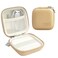 Linpr Card Reader Case for Square Contactless Chip Reader 1st2nd Gen Mini Hard Shell Carrying Bag Fits Credit Card Scanner USB Cables Small Accessories Light Khaki