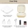 Linpr Card Reader Case for Square Contactless Chip Reader 1st2nd Gen Mini Hard Shell Carrying Bag Fits Credit Card Scanner USB Cables Small Accessories Light Khaki