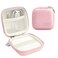 Linpr Card Reader Case for Square Contactless Chip Reader 1st2nd Gen Mini Hard Shell Carrying Bag Fits Credit Card Scanner USB Cables Small Accessories Pink