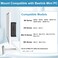 Maozhren Metal Mini PC Mount for Beelink Vesa Mount for SER5SER5 ProSER5 MAXS12 ProS13SER6 ProSER3SER4EQ12EQ13Mini SS12SEi12SEi12 Pro Wall Mount and Under Desk Easy to Install