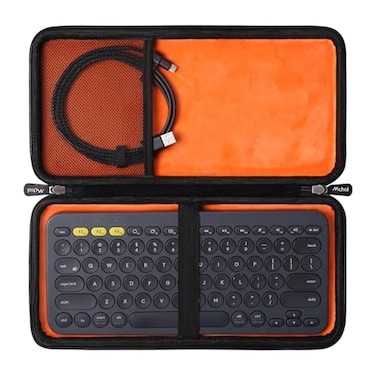 Mchoi Hard Travel Storage Case Compatible with Logitech K380K810K811 MultiDevice Bluetooth Keyboard Accessories Case Only