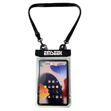 EMSEEK Waterproof Ebook Reader Case Holder Tablet Cover Bag eReader Dry Pouch for Amazon Kindle Paperwhite Oasis Fire 7 Nook Kobo iPad mini Samsung Tab Google Nexus Up to 85White