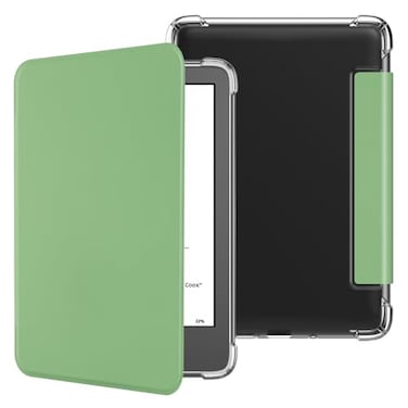 HGWALP Case for 6 Kindle 11th Generation20242022 Release Ultra Clear Soft Flexible Transparent TPU Back Cover Light Shell with Auto WakeSleep for Kindle 20242022 11th GenMatcha Green