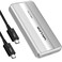 WAVLINK 80Gbps M2 NVMe SSD Enclosure with Cooling Fan Compatible with Thunderbolt5USB4 V20 Support BM KeyMKey NVMe 2280 SSD Work with Mac M4 Pro
