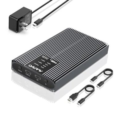 MAIWO NVMe Cloner Duplicator Dual Bay M2 NVMe SSD Enclosure Reader 20Gbps USB32 GEN2x2 Support M2 PCIE NVME M Key SSD Tool Free All Aluminum