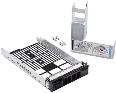 mveohos 35 SASSATA Hard Drive Tray Caddy with 25 HDD Adapter SSD SAS SATA Bracket for Dell Poweredge R320 R420 R720 T320 T420 T620 Servers F238F with Screws