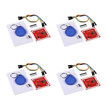 DIANN 4pcs PN532 NFC NXP RFID Module V3 Kit Near Field Communication Reader Module Kit I2C SPI HSU with S50 White Card Key Card for DIY Smart Phone Android Phone