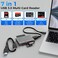 Togconn 7in1 Multi Memory Card Reader USB 30 SD Card Reader Writer5Gbps Read 7 Cards Simultaneously for SDMicro SDMSCFMMCXDSDHCSDXC Camera Memory Card with 2 USB A and C to Mirco B 30 Cables