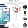 Sanjyut 7in1 SDMicroSD Card Reader Dual USB OTG Adapter for iPhoneiPad