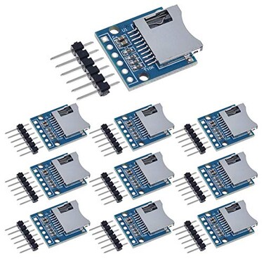 ANMBEST 10PCS Micro SD SDHC TF Card Adapter Reader Module with SPI Interface Level Conversion Chip for Arduino