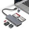 Rytaki CFast Card Reader 5in1 USB CA Card Reader for Computer Camera with Dedicated CFast 20 Slot 5Gbps SDTFXDCF Memory Card Reader XD Card Adapter for Photographer PC MacBook Plug and Play