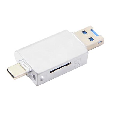 JSER USBC Type C USB 20 to NM Nano Memory Card TF Micro SD Card Reader Compatible for Huawei Cell Phone Laptop