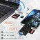 Wansurs Micro SD Card Reader for Android Micro SD Card to USB Adapter USB C SD Card Reader for Camera Memory Card Reader 6 in 1 SD Card Reader Black