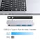 Qwiizlab USB C Hub 5in1 Adapter USB 30 Data Port microSD Card Reader 35mm Audio Port for 2024232221 1416inch MacBook Pro M4M3M2M1 ProMax Silver