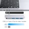 Qwiizlab USB C Hub 5in1 Adapter USB 30 Data Port microSD Card Reader 35mm Audio Port for 2024232221 1416inch MacBook Pro M4M3M2M1 ProMax Silver