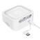 ROUNKIN Rounkin Credit Card Dock for Square Reader 1st and 2ndBeautiful and Compact Case for Square Reader Support AntiSleep Button One Click to Turn OnCable and Wall Charger Included No Reader White