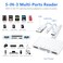 Rocketek SD Card Reader for iPhone 8in1 Memory Card Reader LightingUSBUSB C to SDTF Card USB OTG Adapter Lighting to SD Card Adapter with Charging Port for iPhoneiPadMacBookSamsungPC Plug and Play
