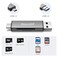 SmartQ C350 USB C sd card reader and USB 30 Super Speed Memory Card adapter for MicroSDXC and SDHC Card SD SDXC SDHC SD Cards Works for Windows Mac OS X Android Devices OTG Adapter