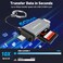 UANTIN SD Card Reader USB C Dual Slots USB A USB C Memory Card Adapter for MicroSD SDHC SDXC Simultaneous Read Write Slot Compatible Laptop iPhone 17 MacBook NeoProAir iPad Pro Android