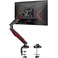MOUNT PRO Single Gaming Monitor Stand Mechanical Spring Display Mount Adjustable Gaming Monitor Arm with C Clamp and Grommet Mounting Base Fits for Computer Screen up to 32 VESA 75x75 100x100