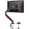 MOUNT PRO Single Gaming Monitor Stand Mechanical Spring Display Mount Adjustable Gaming Monitor Arm with C Clamp and Grommet Mounting Base Fits for Computer Screen up to 32 VESA 75x75 100x100