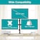 MOUNT PRO Triple Monitor Mount Monitor Desk Mount for 3 Screens up to 32 inch 176 lbs Each Fully Adjustable Stacked Computer Stand Table VESA Mounting C clampGrommet Base