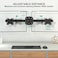 WALI Dual Monitor Wall Mount Single to Double Bracket Adapter Horizontal Assembly Arm for 2 Screen up to 27 inch 012ARM Black