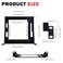 GeeekPi Mini ITX Shelf 1U Rack 787 Depth Support MiniITX MotherboardSuper6C for 10 Inch Server Rack RackMate T1T0 Rackmount