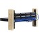 NavePoint 18U Vertical Rack Rail Pair DIY Kit with Hardware Black