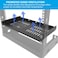 QiaoYoubang 2 Pcs of 1U Universal Rack Shelf 12 Deep Vented Cantilever Rack Tray for 19 Networking Cabinet or Rack Black 2 Pcs 12 inches 2 Pcs