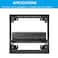 QiaoYoubang 2 Pcs of 1U Universal Rack Shelf 12 Deep Vented Cantilever Rack Tray for 19 Networking Cabinet or Rack Black 2 Pcs 12 inches 2 Pcs