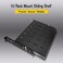 RAISING ELECTRONICS Raising Electronics Sliding Rack Server Shelf 1U 19 4 Post Rack MountAdjustable 1522