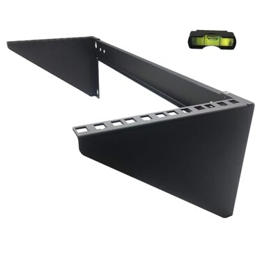 JINGCHENGMEI 4U19 Inch Vertical Wall Mount Patch Panel Bracket and Heavy Duty 125 lbs Capacity Wall Mountable Server Rack 4U150