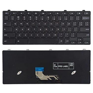 SUNMALL Replacement Keyboard Compatible with Dell Chromebook 3180 3181 3189 3380 Without Backlit US Layout