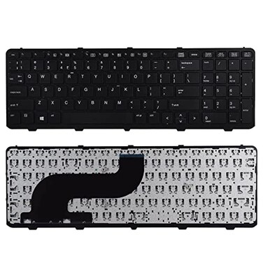 SUNMALL Replacement Keyboard Compatible with HP Probook 650 G1 655 G1 with Frame Black US Layout No Pointer No Backlight 738697001