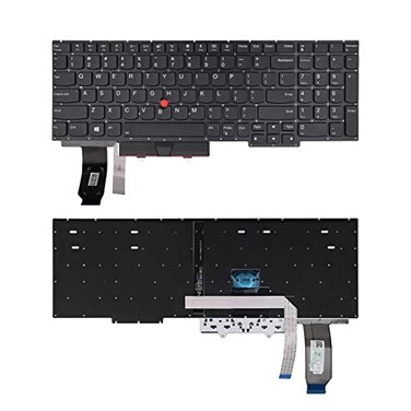 SUNMALL Replacement Keyboard Compatible with Lenovo IBM Thinkpad E15 2019 Gen 1 20RD 20RE E15 2020 Gen 2 E15 2021 Gen 3 Thinkpad E15 2022 Gen 4 with Pointer and Backlight