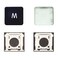 Bfenown Replacement Individual AP11 Type M Keycaps Keys and Hinge for MacBook Pro A1425 A1502 A1398 for MacBook Air Model A1369 A1466 A1370 A1465 Keyboard to Replace Type M Keycap Key and Hinge