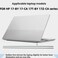 HSSDTECH Bottom Cover Rubber Feet Strips Replacement for HP 17by 17CA 17Tby 17ZCA L22567001 L22568001 Bottom Case Non Slip Silicone Bumper Rubber Foot Strips Silver 2PCS Thick and Thin